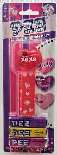 PEZ - Valentine - 2015 - XOXO - White on Crystal Red (c) 2008