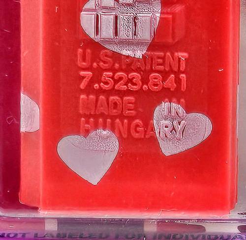 PEZ - Valentine - 2015 - XOXO - White on Crystal Red (c) 2008