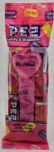 PEZ - Valentine - 2015 - Be Mine - Black on Cloudy Crystal Pink (c) 2008