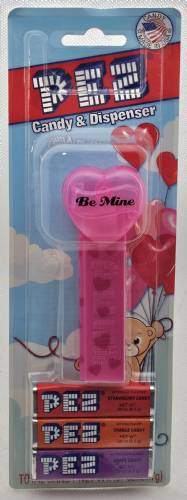PEZ - Valentine - 2015 - Be Mine - Black on Cloudy Crystal Pink (c) 2008