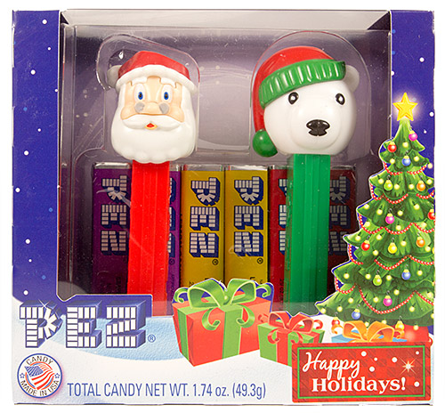 PEZ - Christmas - Santa Claus E and Polar Bear C - Christmas Gift Set