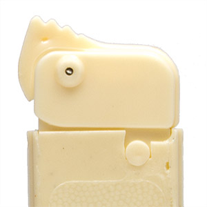 PEZ - Box Trademark - Box Trademark Locking Cap - Ivory Top