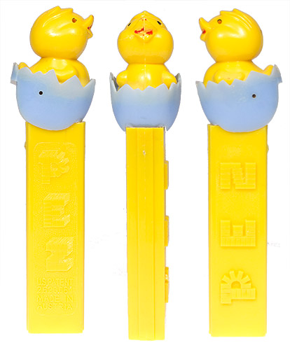 PEZ - Easter - Chick in Egg - Light Blue Eggshell - A