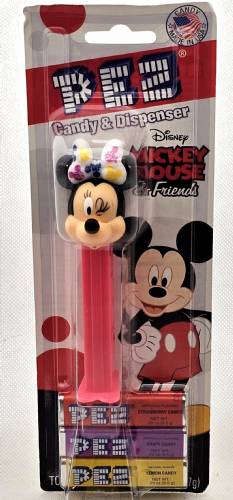 PEZ - Bowtique - 2015 - Minnie Mouse - mickey bow, straight eyelash, twinkled eye - E