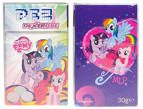 PEZ - Dextrose Packs - My Little Pony - Picture backside