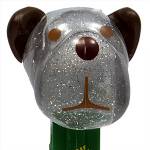 PEZ - Barky Brown Crystal Glitter Head on Aussie, Aussie, Aussie, Oi,Oi,Oi