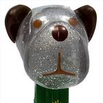 PEZ - Barky Brown  Crystal Glitter Head on Aussie, Aussie, Aussie, Oi,Oi,Oi