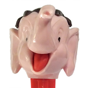 PEZ - Circus - Big Top Elephant (with Hair) - Gray/Brown/Red