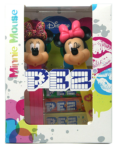 PEZ - Bowtique - 2014 - Minnie Mouse Twinpack leopard - E