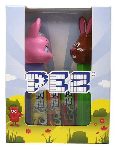 PEZ - Easter - Bunny F and Brown Bunny E - Twinpack