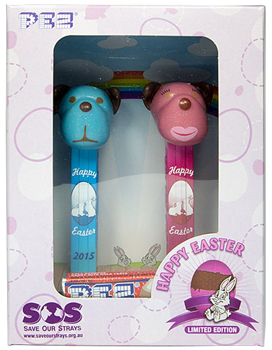 PEZ - AWL / SOS - Easter 2015 - Barky Brown - Lightblue Head