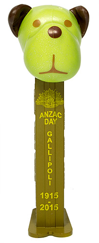 PEZ - Charity - AWL / SOS - AnzacDay - Barky Brown - Yellow Head