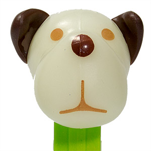PEZ - AWL / SOS - Halloween 2015 - Barky Brown - White GITD Head