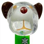 PEZ - Barky Brown  Crystal Clear Head on Reindeer