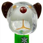 PEZ - Barky Brown Crystal Clear Head on Reindeer