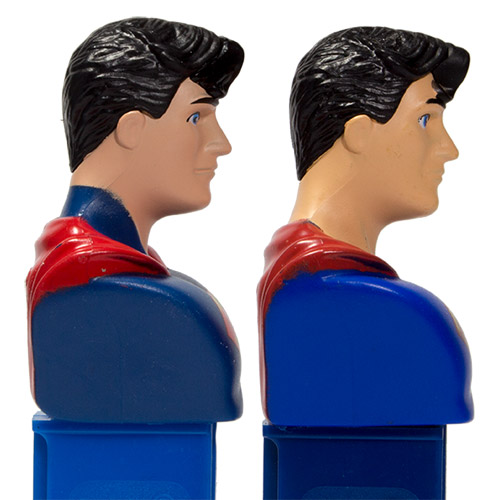 PEZ - Justice League - DC - Superman - black curl, blue straight scarf - B