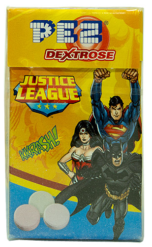 PEZ - Dextrose Packs - Justice League