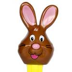 PEZ - Bunny E Brown Head, black whiskers, black eyebrows