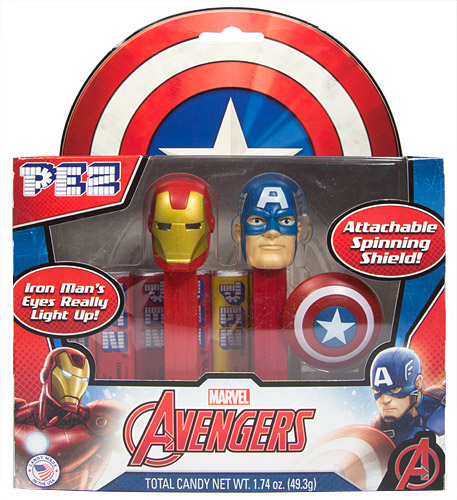 PEZ - Avengers 2015 - Marvel - Iron Man and Captain America Gift Pack