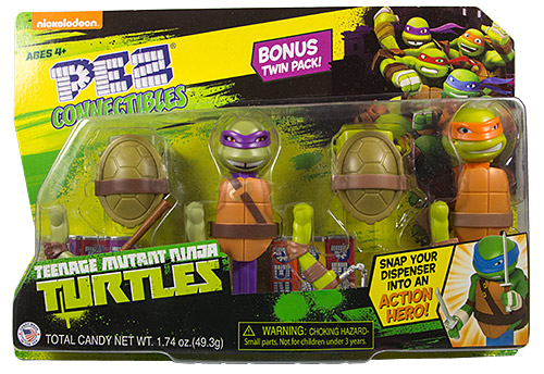 PEZ - Series C - Connectibles - Donatello & Michelangelo Double Pack