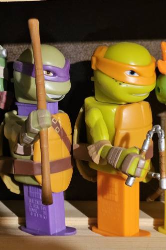 PEZ - Series C - Connectibles - Donatello & Michelangelo Double Pack