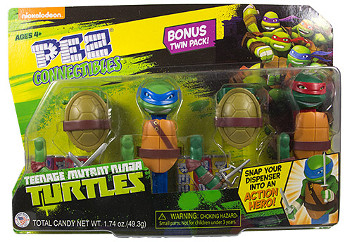 PEZ - Series C - Connectibles - Leonardo & Raphael Double Pack