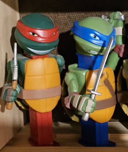 PEZ - Series C - Connectibles - Leonardo & Raphael Double Pack