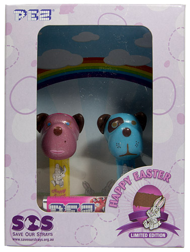 PEZ - AWL / SOS - Easter 2016 - Barkina Mini - Pink Glitter Head, Black Ears