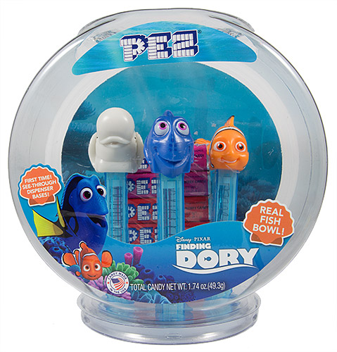 PEZ - Finding Nemo / Dory - Finding Dory - Fish Bowl Collectors Set