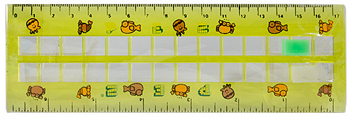 PEZ - Rulers - cm / inch ruler - yellow - squid