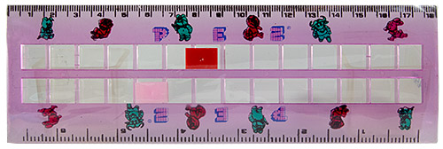 PEZ - Rulers - cm / inch ruler - purple - pig