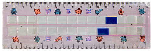 PEZ - Rulers - cm / inch ruler - light blue