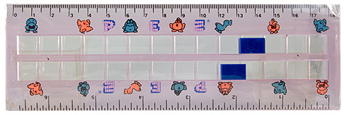 PEZ - Rulers - cm / inch ruler - light blue - duck