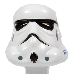 PEZ - Star Wars - Series A - Storm Trooper - white, blue stripes