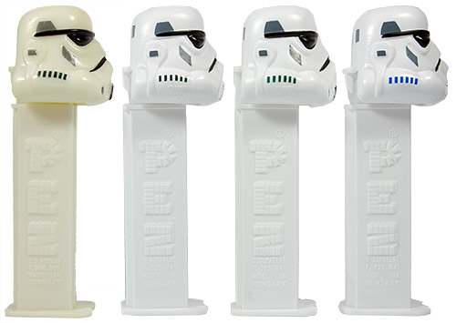 PEZ - Star Wars - Series A - Storm Trooper - white, blue stripes