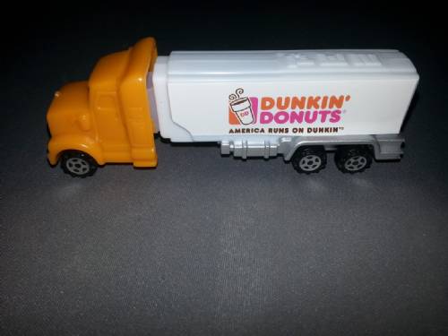 PEZ - Advertising Dunkin' Donuts - Truck - Orange cab