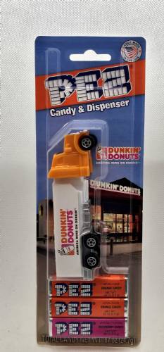 PEZ - Advertising Dunkin' Donuts - Truck - Orange cab