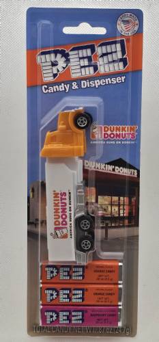 PEZ - Advertising Dunkin' Donuts - Truck - Orange cab