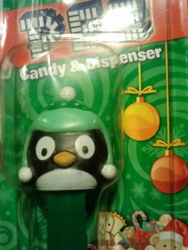 PEZ - Christmas - Penguin - green cap