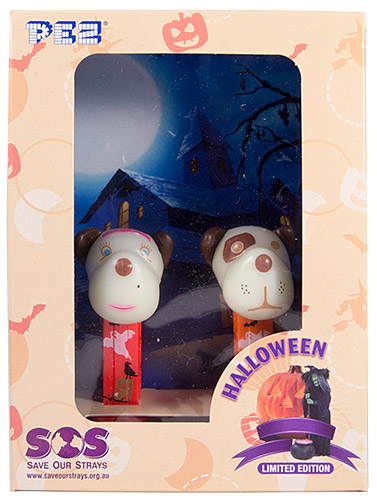 PEZ - AWL / SOS - Halloween 2016 - Barkina Mini - White GITD Head