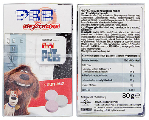 PEZ - Dextrose Packs - The Secret Life of Pets