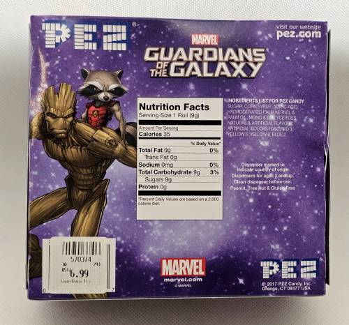 PEZ - Guardians of the Galaxy - Marvel - Rocket Racoon & Groot Twin Pack