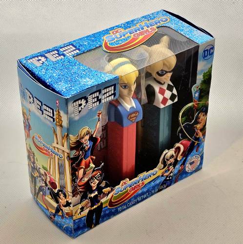 PEZ - Super Hero Girls - DC - Twin Pack Super Hero Girls & Harley Quinn - US Release