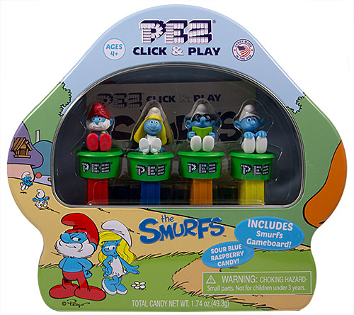 PEZ - Smurfs - Click - Smurfs Collectors Tin