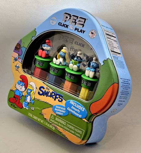 PEZ - Smurfs - Click - Smurfs Collectors Tin
