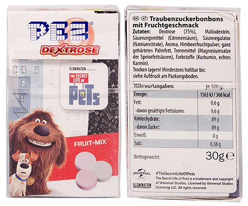 PEZ - Dextrose Packs - The Secret Life of Pets