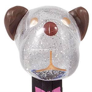 PEZ - AWL / SOS - Valentine 2017 - Barky Brown - Crystal Glitter Head