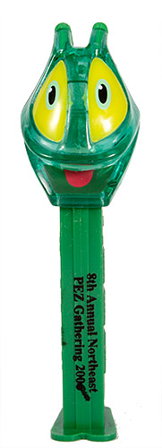 PEZ - Convention - PCN - 2006 - Grasshopper - Green Crystal Head