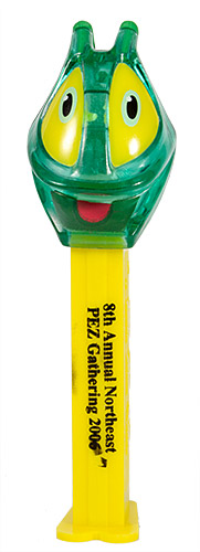 PEZ - Convention - PCN - 2006 - Grasshopper - Green Crystal Head