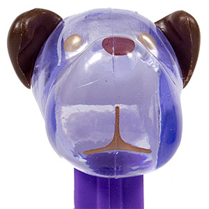 PEZ - AWL / SOS - Easter 2017 - Barky Brown - Crystal Blue Head, Black Ears